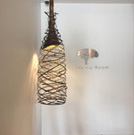 Forged Swirl Cocoon Hanging Pendant Lamp