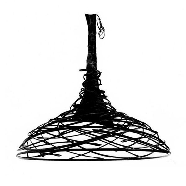 Forged Swirl Salakot Hanging Pendant Lamp